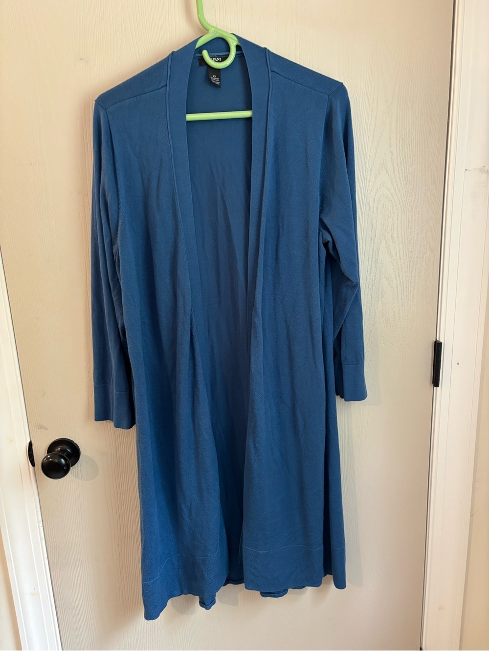 Alfani Blue Duster Cardigan in 2X